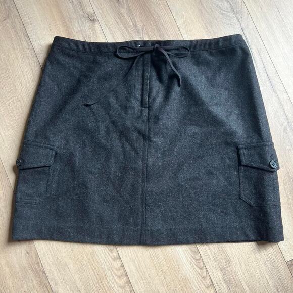 Charcoal grey j crew factory mini skirt - Picture 1 of 5